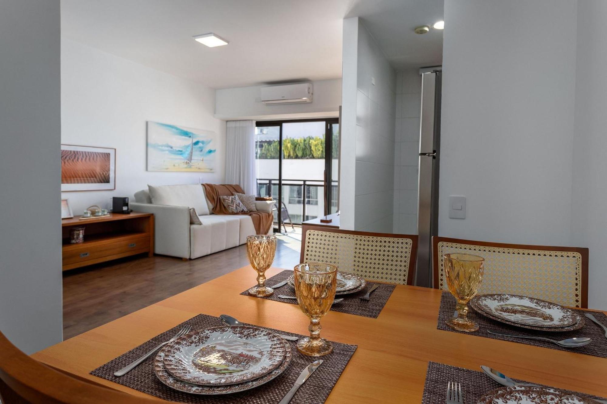 Apartamento Flat Leblon - Vista Mar E Vista Cristo Rendendo - 300m E 150m Metro - Ar Condicionado, Smartv 50